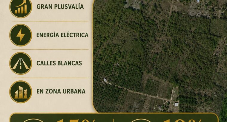 Terrenos residenciales Chun Mul Hunucmá. Preventa Etapa 1